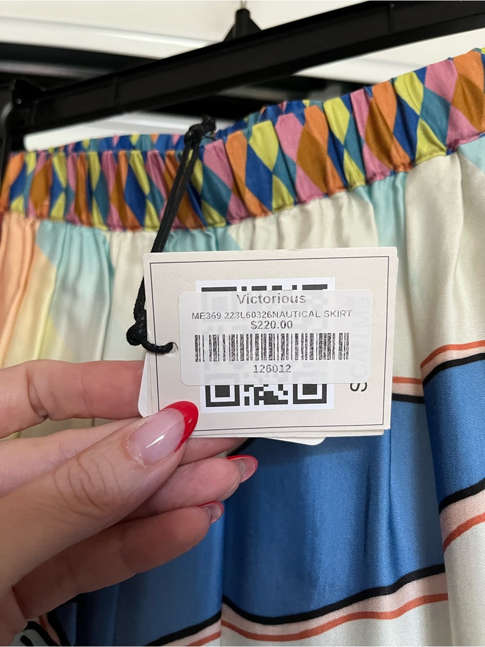 Me369 Vanessa Nautical Printed Midi Skirt - Picture 7 of 10